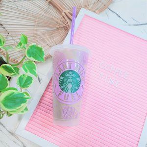 Plant Mom Fuel Starbucks 24 oz Cold Cup - Marisol (Purple)